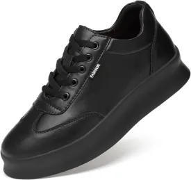 8cm Invisible Height Shoes for Men Sneakers Athletic Lace Up Taller Elevator Thick Bottom Casual Solid Color Run Shoes