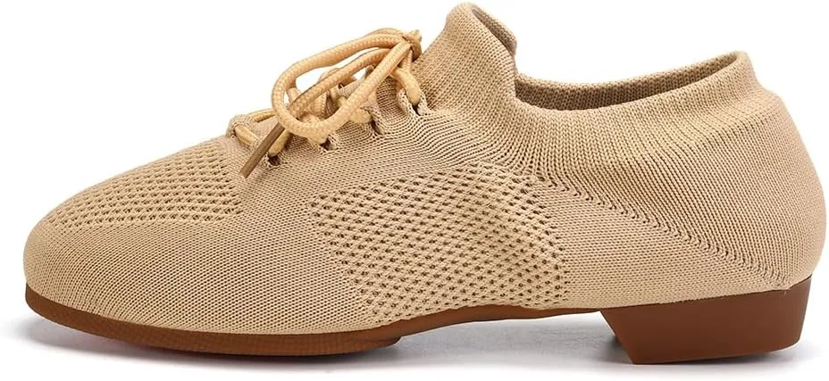 AOQUNFS Practice Dance Shoes Slip on Dance Shoes for Women Split Sole Jazz Shoes for Girl,XD-Model XD