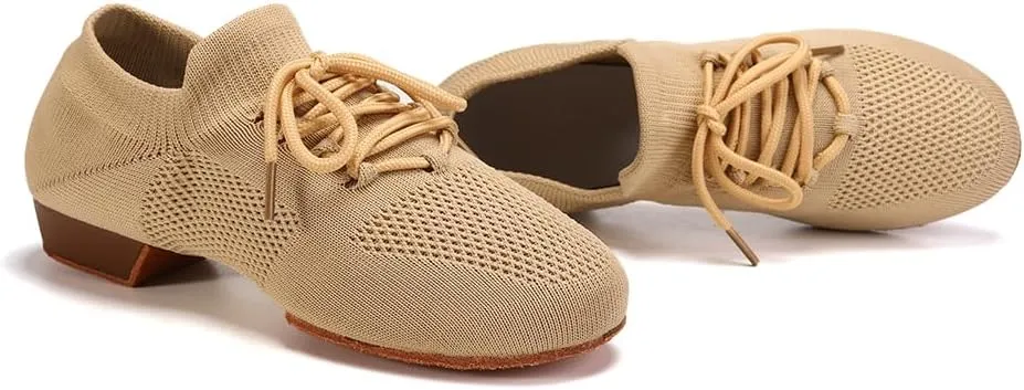 AOQUNFS Practice Dance Shoes Slip on Dance Shoes for Women Split Sole Jazz Shoes for Girl,XD-Model XD