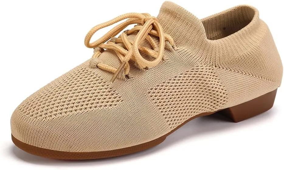 AOQUNFS Practice Dance Shoes Slip on Dance Shoes for Women Split Sole Jazz Shoes for Girl,XD-Model XD