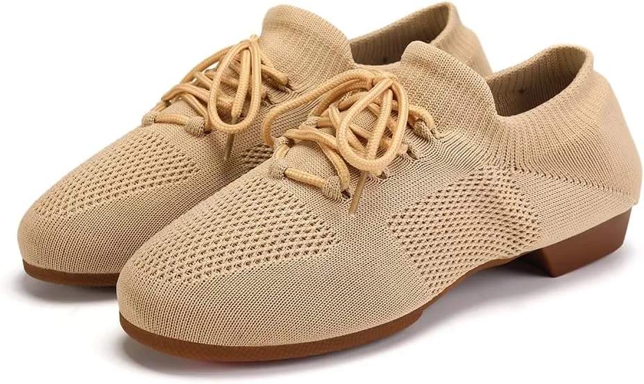 AOQUNFS Practice Dance Shoes Slip on Dance Shoes for Women Split Sole Jazz Shoes for Girl,XD-Model XD