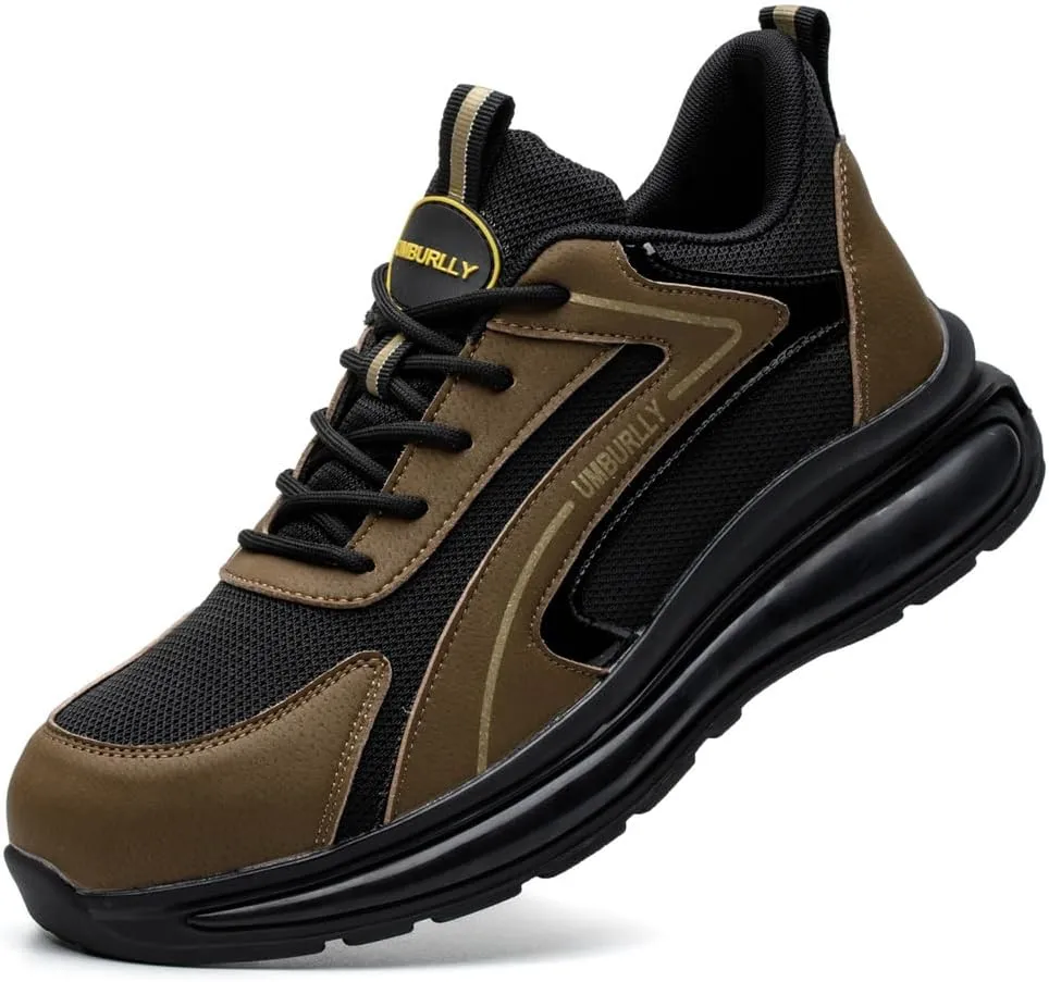 Asiman Steel Toe Shoes for Men Indestructible Work Shoes Lightweight Steel Toe Sneakers for Women Non Slip Breathable Safety Shoes Puncture Proof Composite Toe Shoes