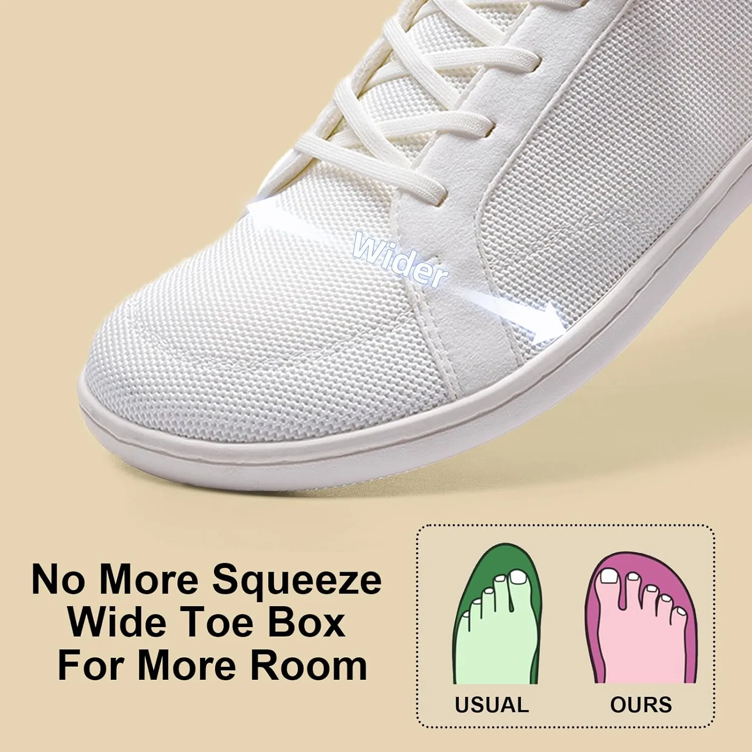 Barefoot Wide Toe Box Shoes for Women - Minimalist Barefoot Shoes with | Zero Drop Sole | Extra Wide Slip on for Walking