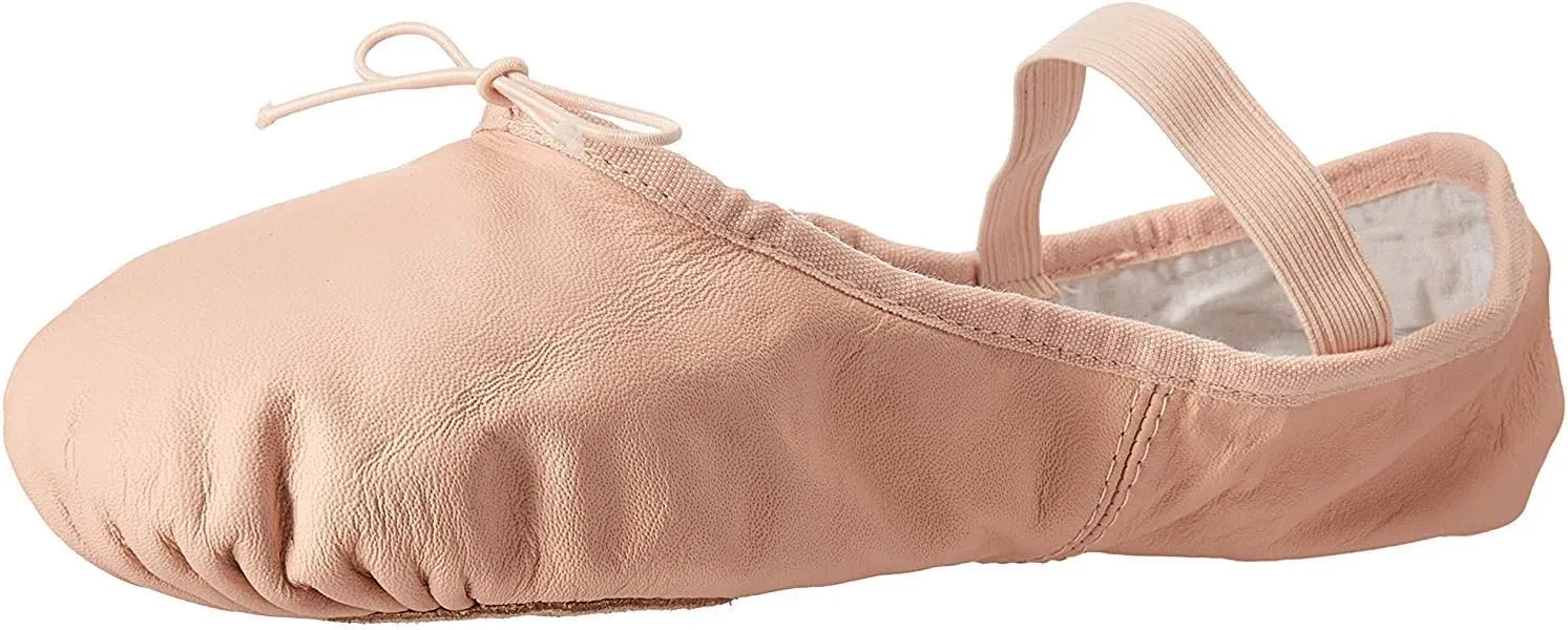 Bloch womens Bloch Women's Dansoft Ii Leather Split Sole Ballet Shoe/Slipper dance shoes, Pink, 7.5 Wide US