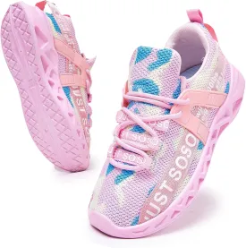 Boys Sneaker for Toddler/Little Kid Tennis Shoes Anti-Slip Lightweight Breathable Girls Running Shoes