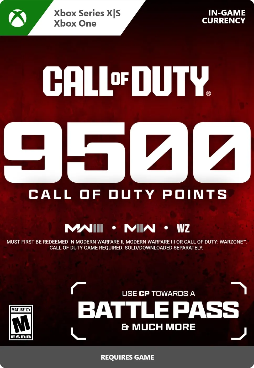 Call of Duty Points - 9,500 1P - Xbox [Digital Code]