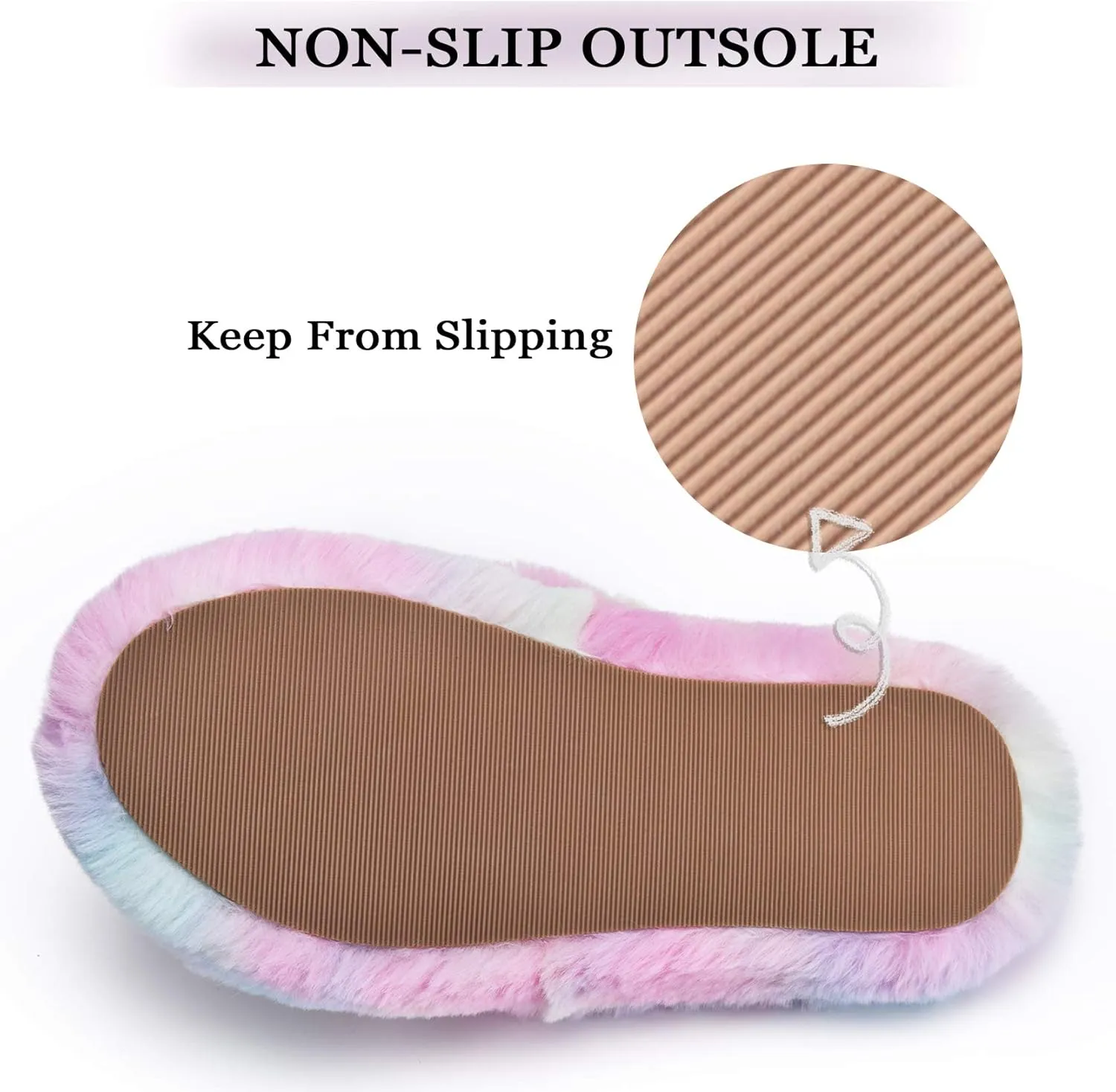 DL Fluffy Womens House Slippers Cross Band Open Toe, Soft Plush Fleece Bedroom Slippers Women Memory Foam, Comfy Fuzzy Slip On Non-Slip Womens Slippers Indoor Leopard Size