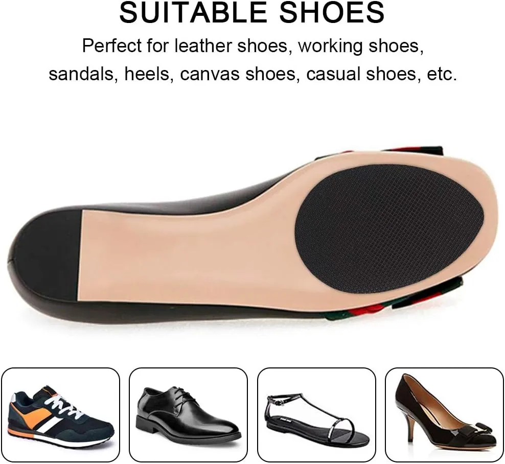 Dr. Shoesert Non-Slip Shoes Pads Adhesive Shoe Sole Protectors, High Heels Anti-Slip Shoe Grips