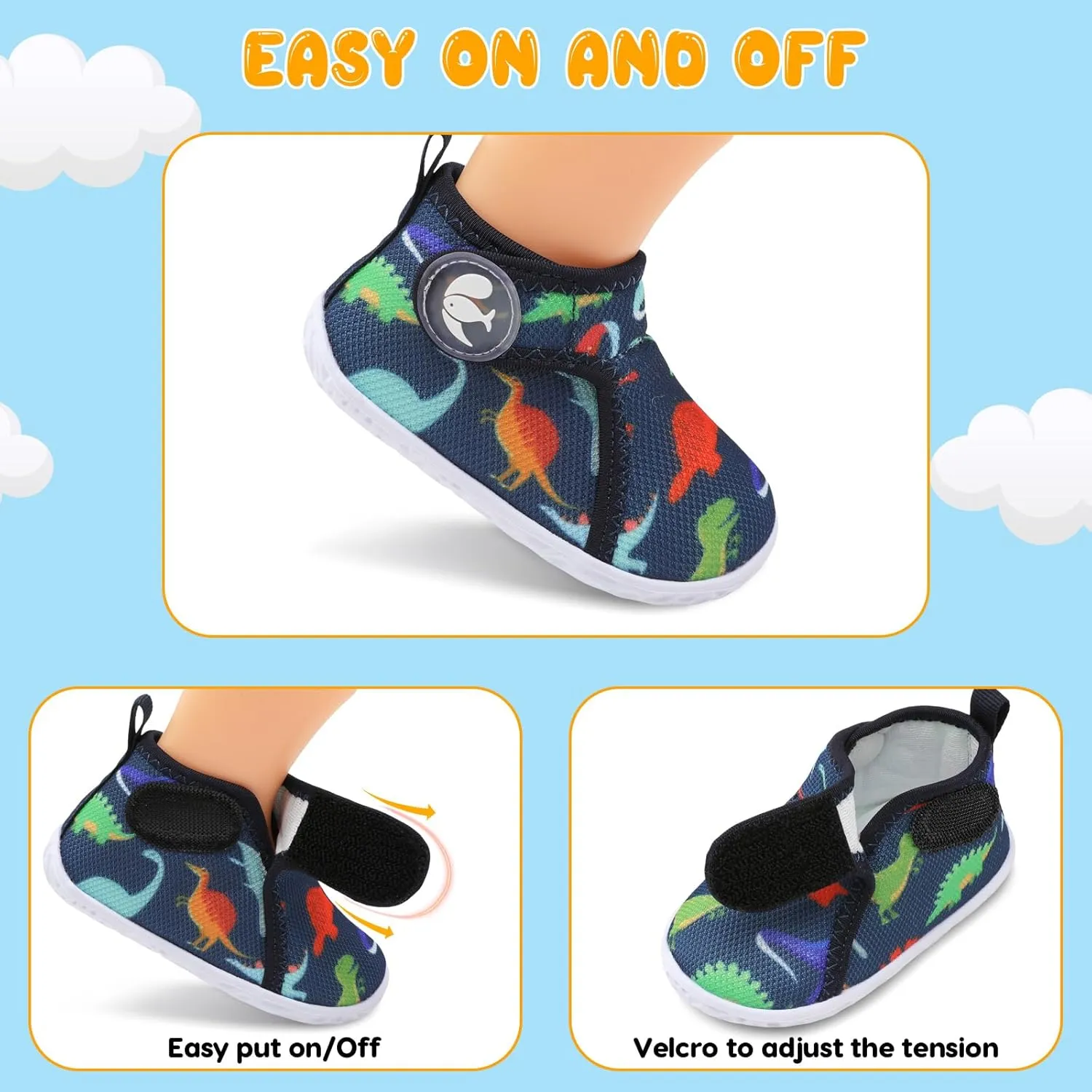 FEETCITY Lightweight Baby Sock Shoes Baby Walking Shoes Boys Girls Infant High-Top Shoe 12-18 Months