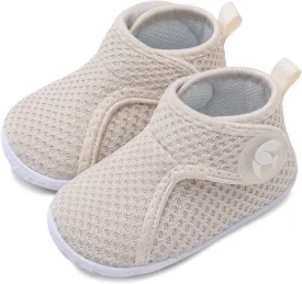 FEETCITY Lightweight Baby Sock Shoes Baby Walking Shoes Boys Girls Infant High-Top Shoe 12-18 Months