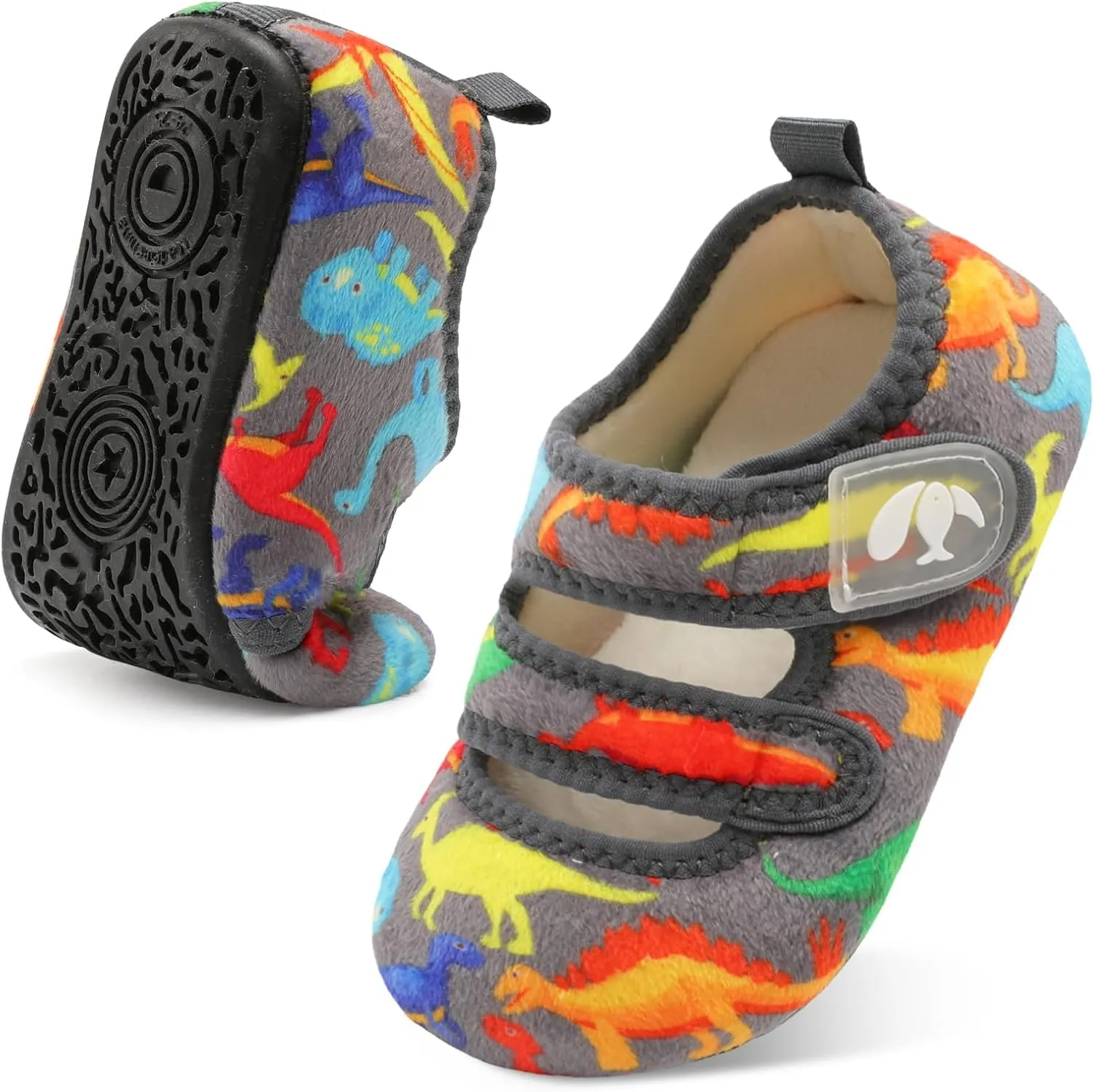 FEETCITY Toddler House Slippers - Boys & Girls Winter Kids Indoor Home Shoes - Warm Socks