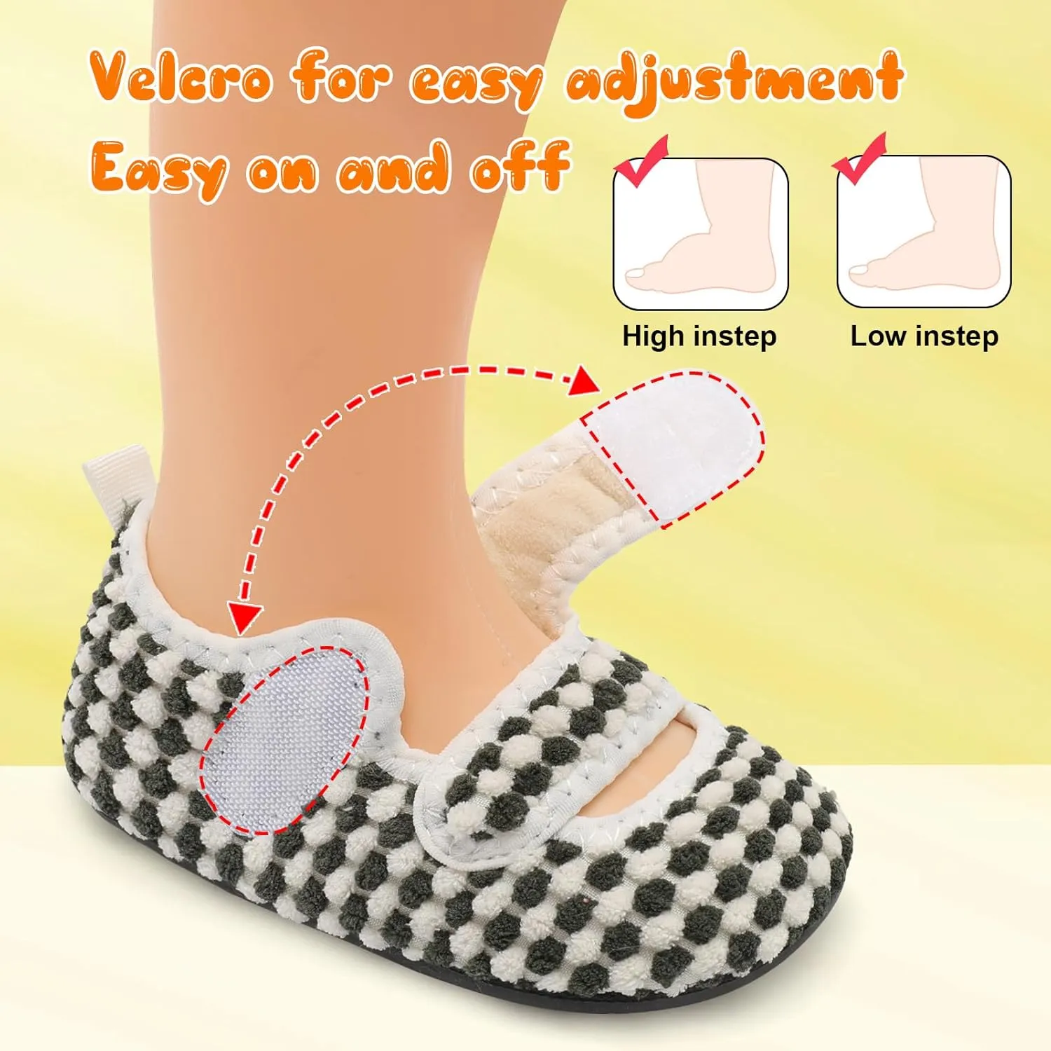 FEETCITY Toddler House Slippers - Boys & Girls Winter Kids Indoor Home Shoes - Warm Socks