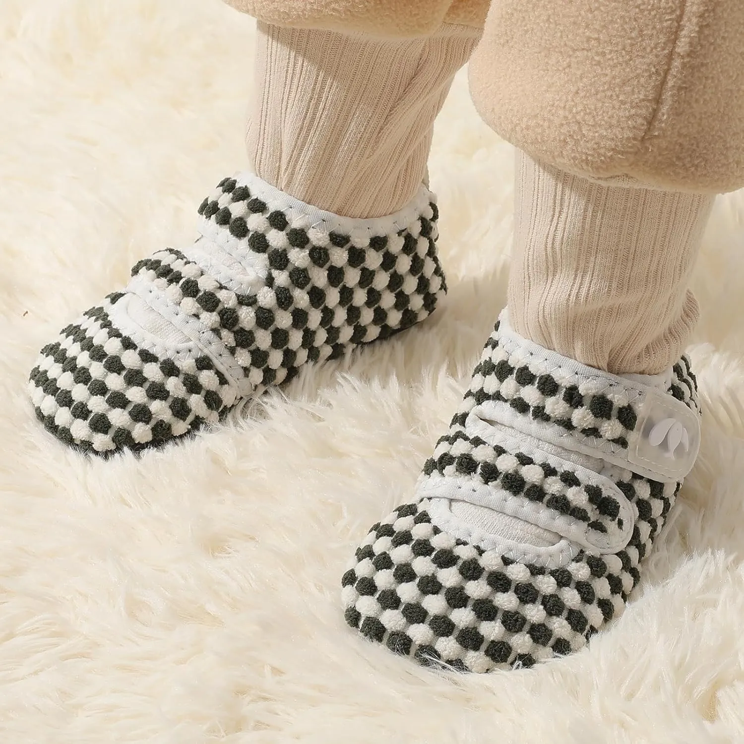 FEETCITY Toddler House Slippers - Boys & Girls Winter Kids Indoor Home Shoes - Warm Socks