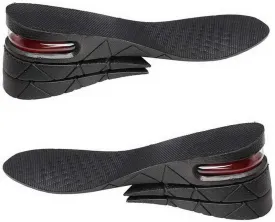 Height Increase Insole Full Length Comfort Lifts/Heel Inserts -2.76 Inch Taller, Black