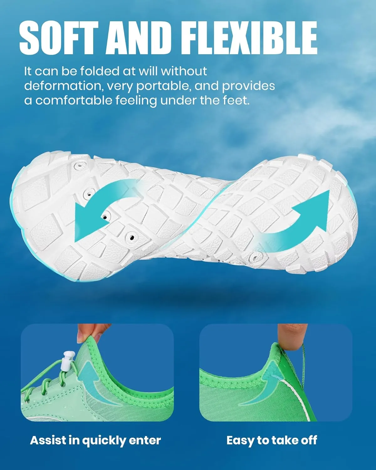 Hike Barefoot Water Shoes Women Men, Newly Water-Drops Pattern Pro Minimalist Shoe Quick Dry Wide Toe Breathable & Non-Slip for Hiking Beach Aqua Surf Swim