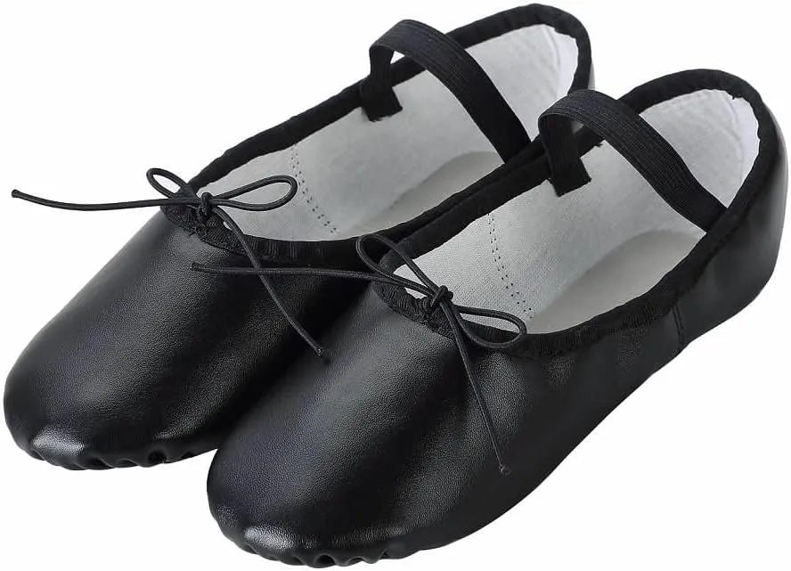 Linodes PU Leather Ballet Shoes/Ballet Slippers/Dance Shoes for Women and Girls