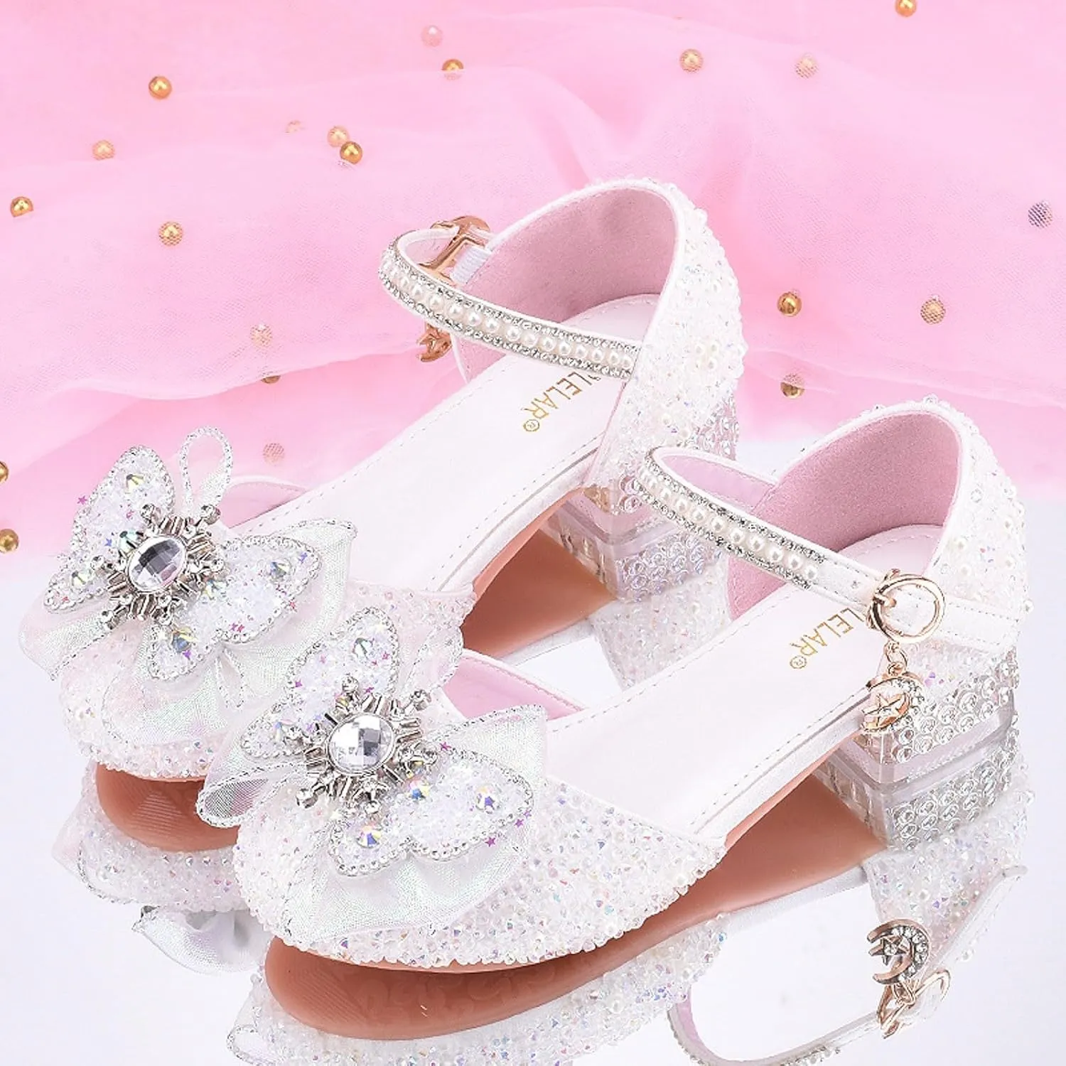 Mary Jane Shoes for Girls Bownot Non Slip Soft Sole Ballet Mary Jane Flats Newborn Infant First Walker Dress Shoes