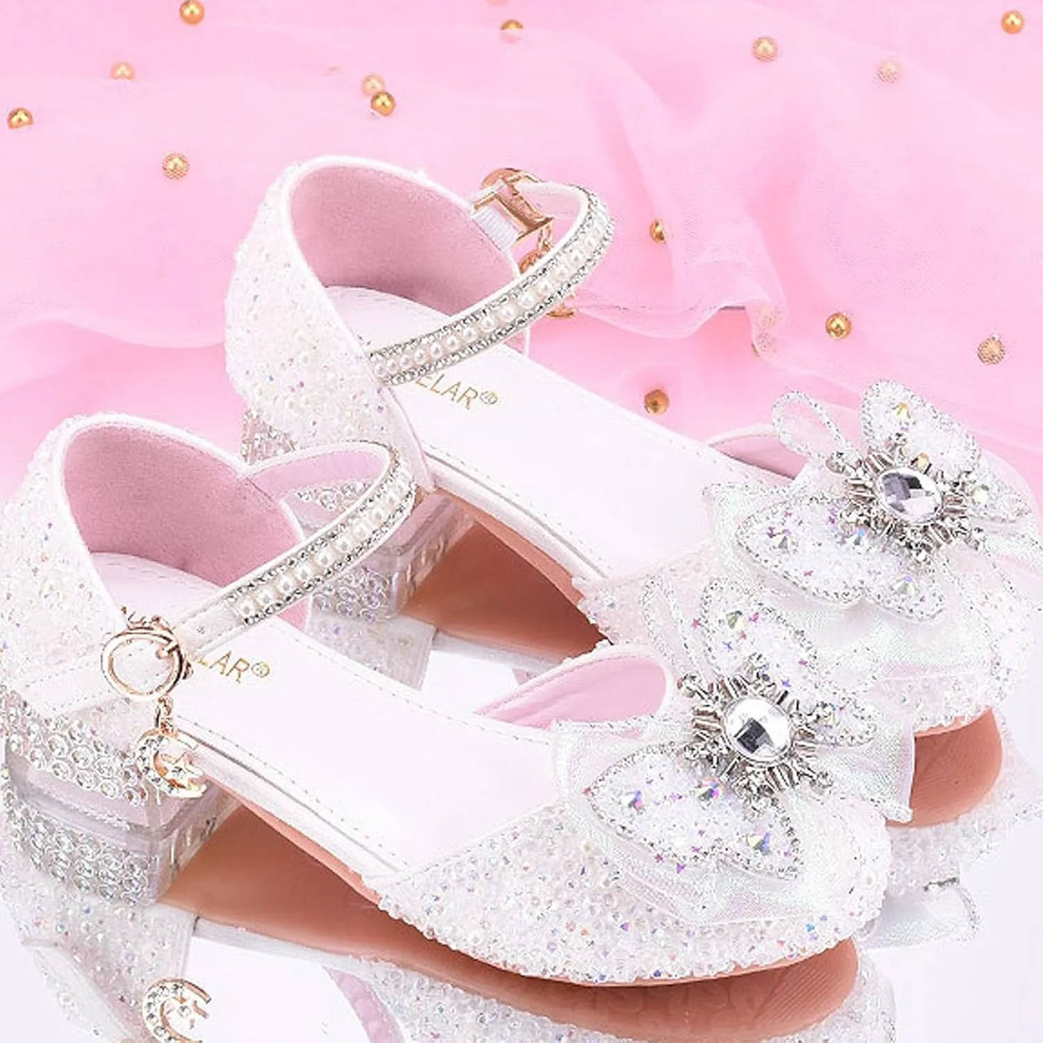 Mary Jane Shoes for Girls Bownot Non Slip Soft Sole Ballet Mary Jane Flats Newborn Infant First Walker Dress Shoes