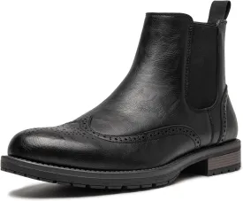Men's Chelsea Boots Slip-on Formal Dress Boots for Men Casual Ankle Men Boots