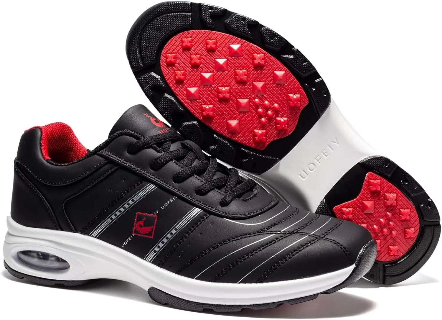 Men's Professional Lace Up Arch Fit Shoes Casual Anti Slip Spikeless Golf Shoes Sport Outdoor Walking Sneakers Footwears