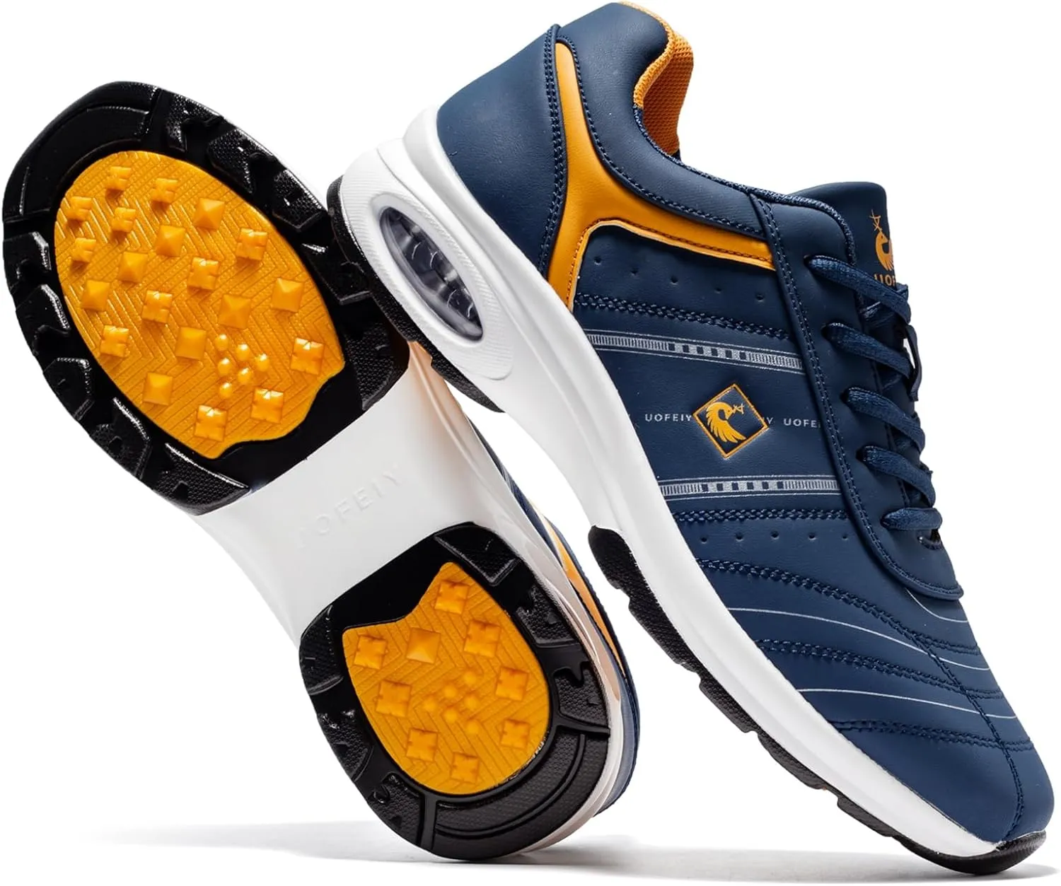 Men's Professional Lace Up Arch Fit Shoes Casual Anti Slip Spikeless Golf Shoes Sport Outdoor Walking Sneakers Footwears