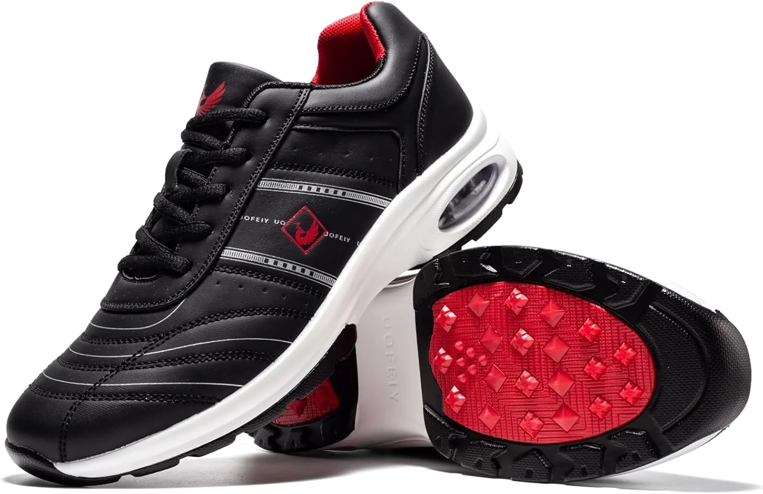 Men's Professional Lace Up Arch Fit Shoes Casual Anti Slip Spikeless Golf Shoes Sport Outdoor Walking Sneakers Footwears