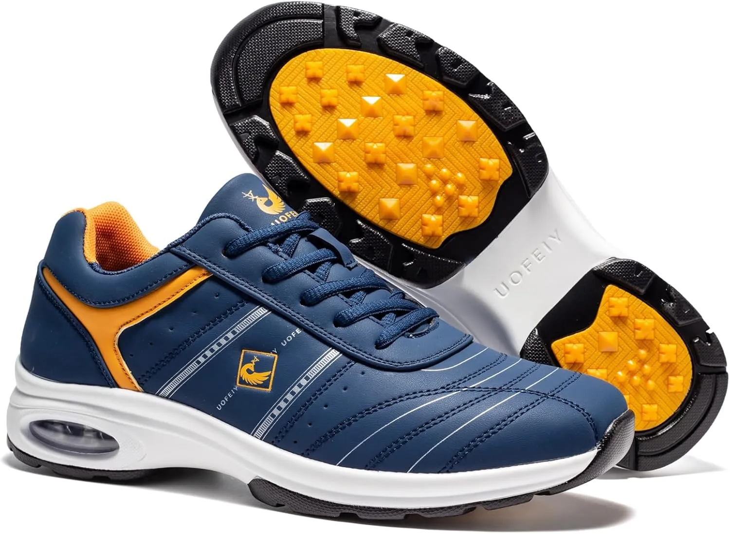 Men's Professional Lace Up Arch Fit Shoes Casual Anti Slip Spikeless Golf Shoes Sport Outdoor Walking Sneakers Footwears