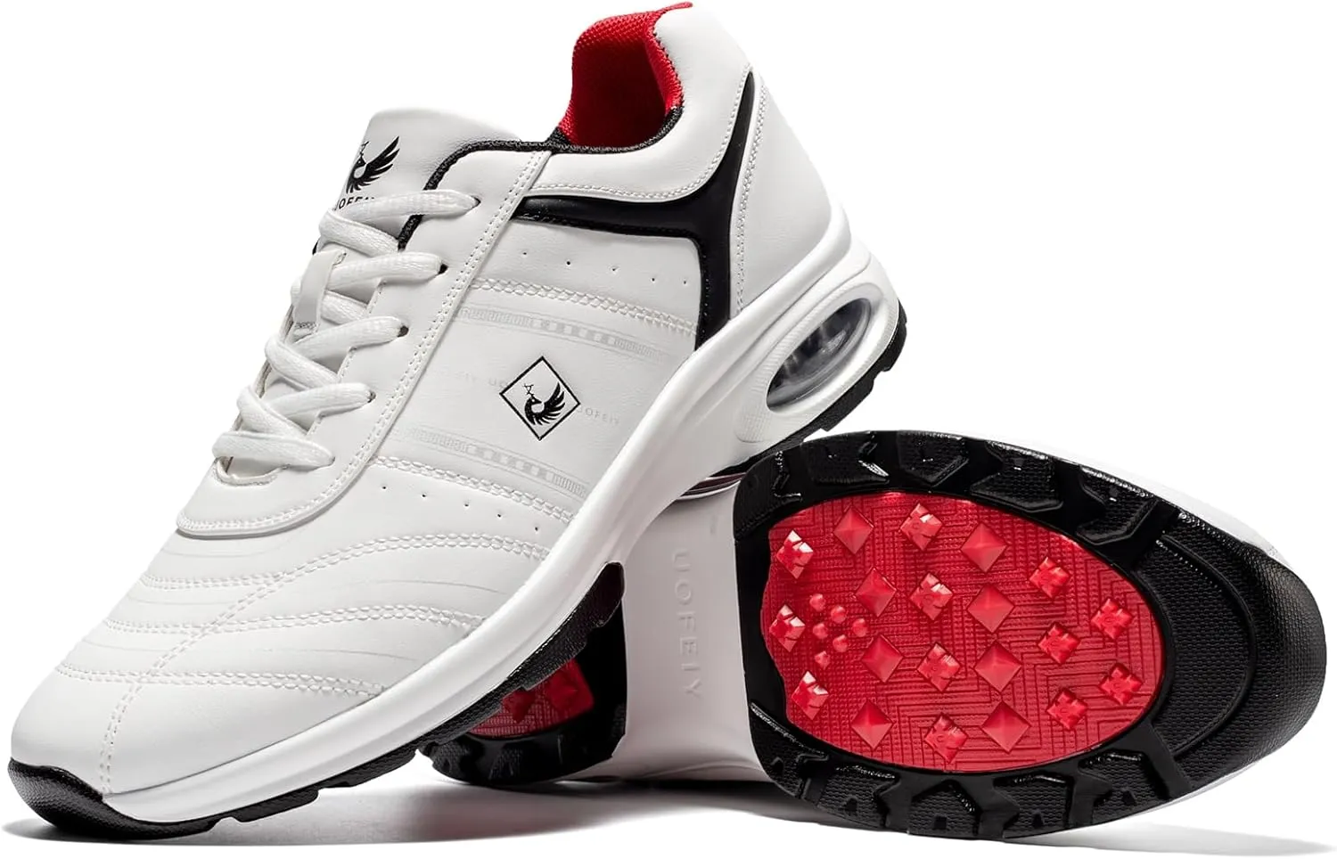 Men's Professional Lace Up Arch Fit Shoes Casual Anti Slip Spikeless Golf Shoes Sport Outdoor Walking Sneakers Footwears