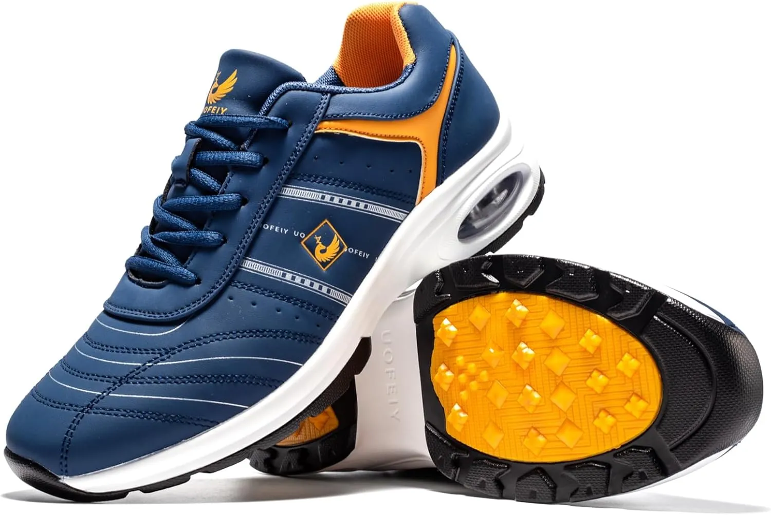 Men's Professional Lace Up Arch Fit Shoes Casual Anti Slip Spikeless Golf Shoes Sport Outdoor Walking Sneakers Footwears