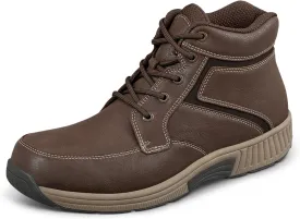 Orthofeet Men's Orthopedic Leather Highline Lace-Up Boots