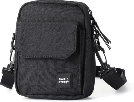 PAUBACK Crossbody Bag for Mens,Travel Passport Wallet Bag for Men for Cell Phone, Small Neck Pouch Side Shoulder Bag for Men
