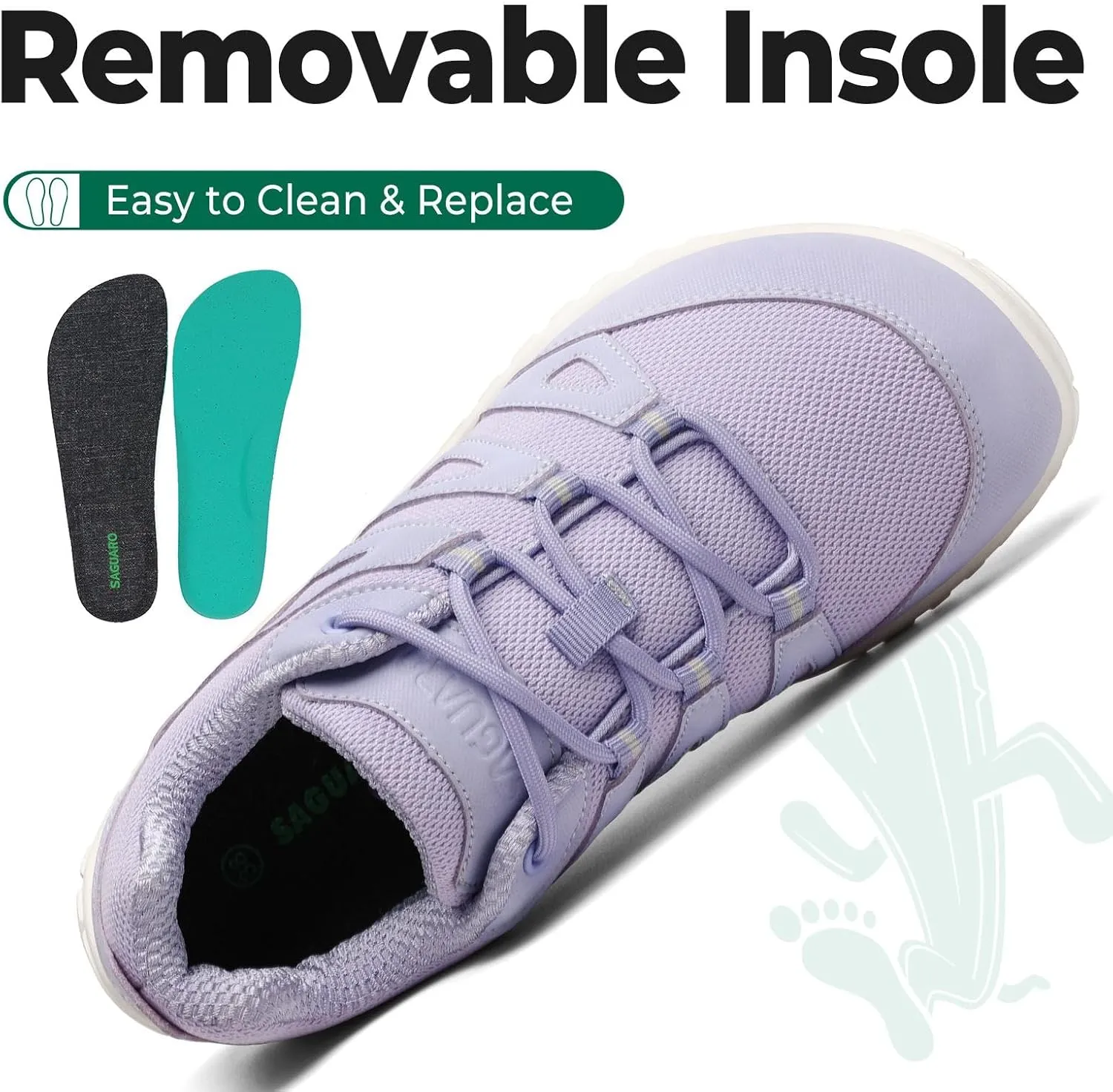 SAGUARO Barefoot Shoes Women Men Comfortable Wide Toe Box Outdoor Minimalist Drop Sole Shoes