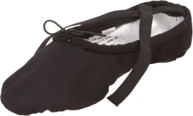 Sansha unisex-adult Pro 1 Canvas Ballet Slipper,Black,9 M (7 M US Women's/5 M US Men's)