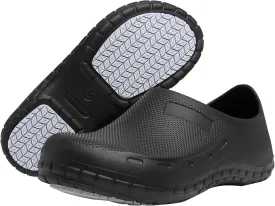 scecocrs Men Non Slip Work Shoes, Waterproof Chef Shoes, Food Service Shoes for Restaurant, Oil Resistant Kitchen Work Clogs