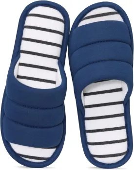 shevalues Open Toe House Slippers for Women Men Soft Cotton Indoor Shoes Memory Foam Slip On bedroom Slippers