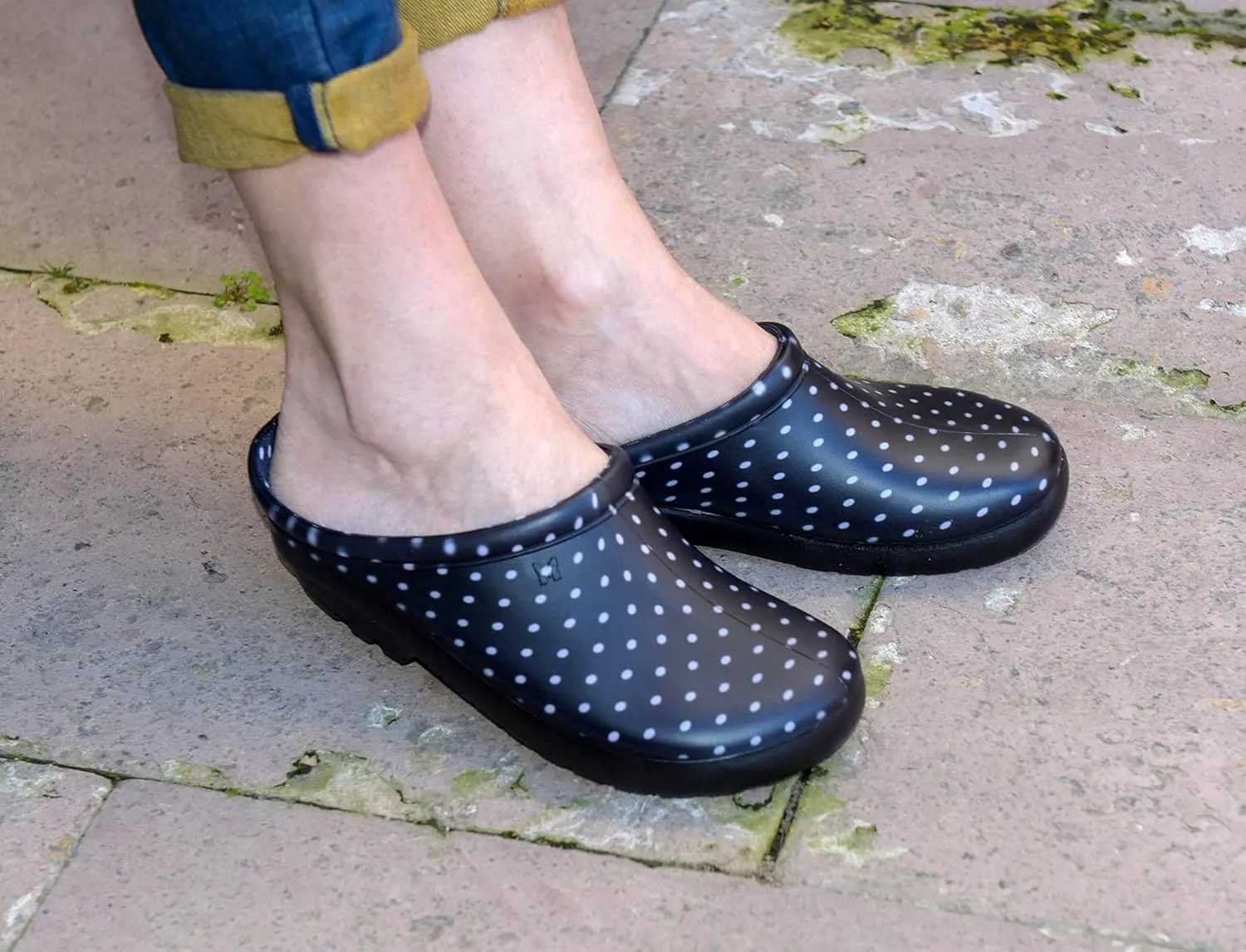 Sloggers Waterproof Garden Clogs for Women  Traditional Garden Clogs with Premium Comfort Support Insole, (Black), (Size 10)