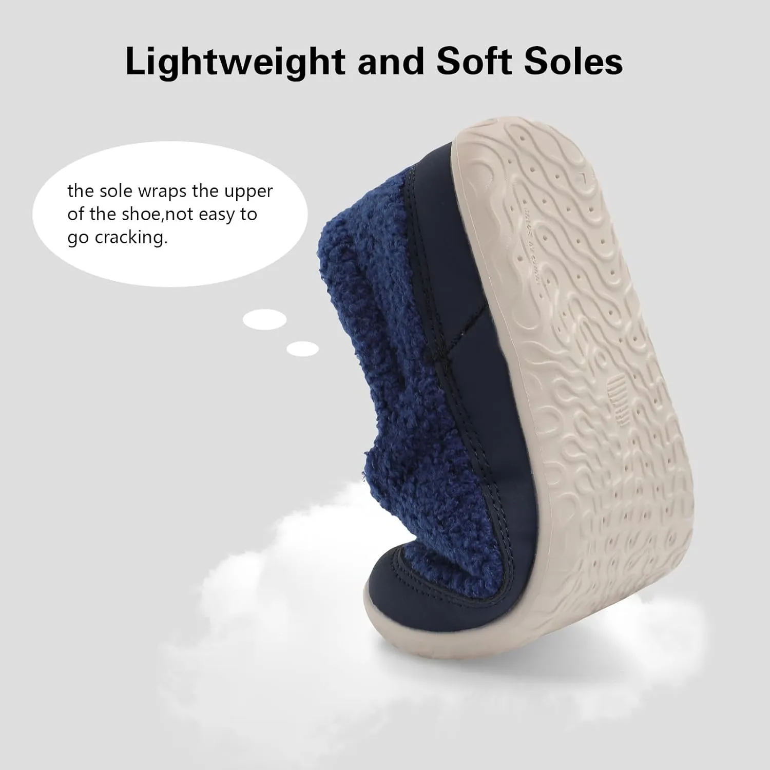 Spesoul Cozy House Slippers for Women Men Fuzzy Indoor House Shoes Warm Home Slipper Socks Outdoor Moccasin Slippers Sneakers Closed Back Lightweight Barefoot for Bedroom Office Travel
