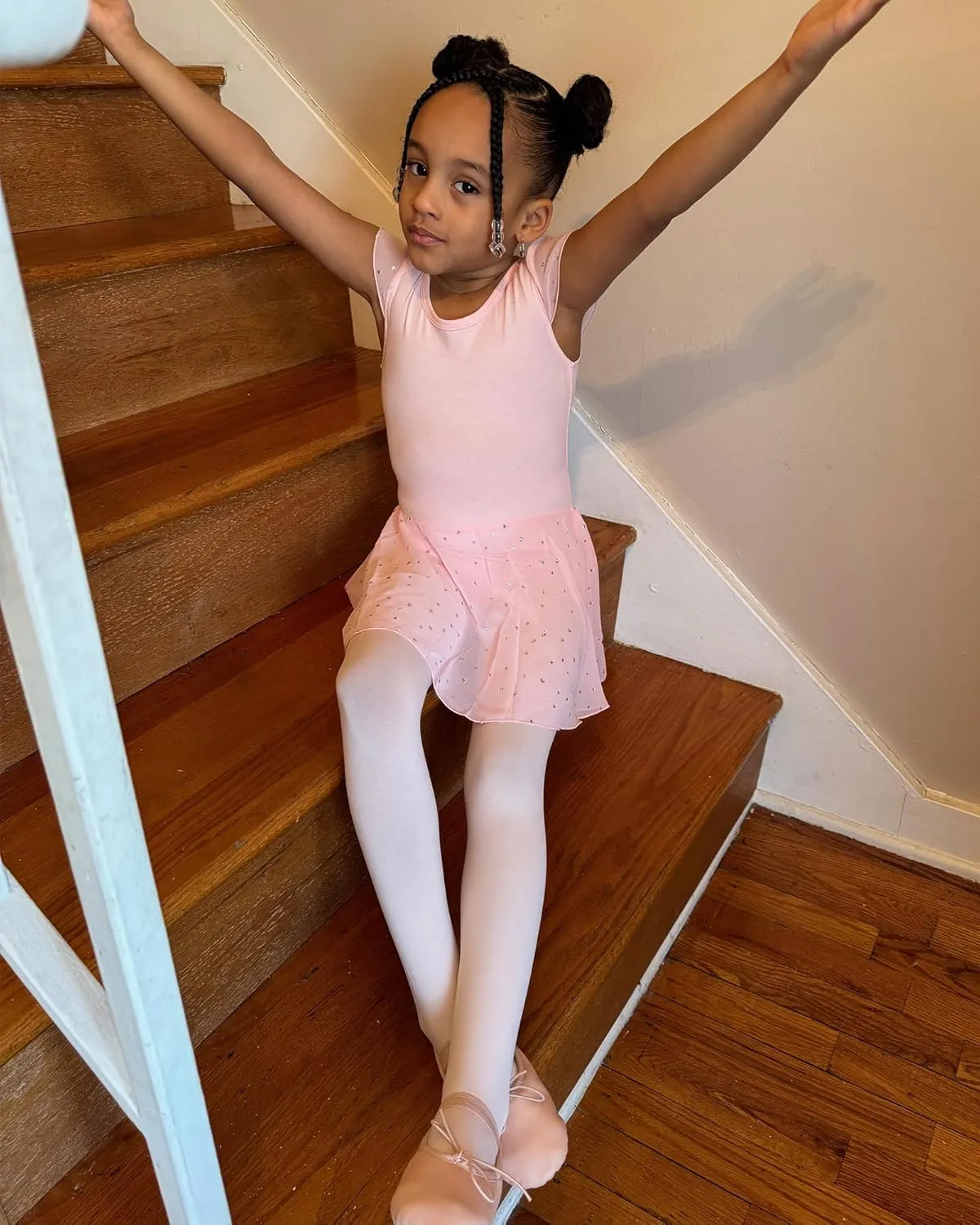 Stelle Girls' Ultra Soft Pro Dance Tight/Ballet Footed Tight (Toddler/Little Kid/Big Kid)