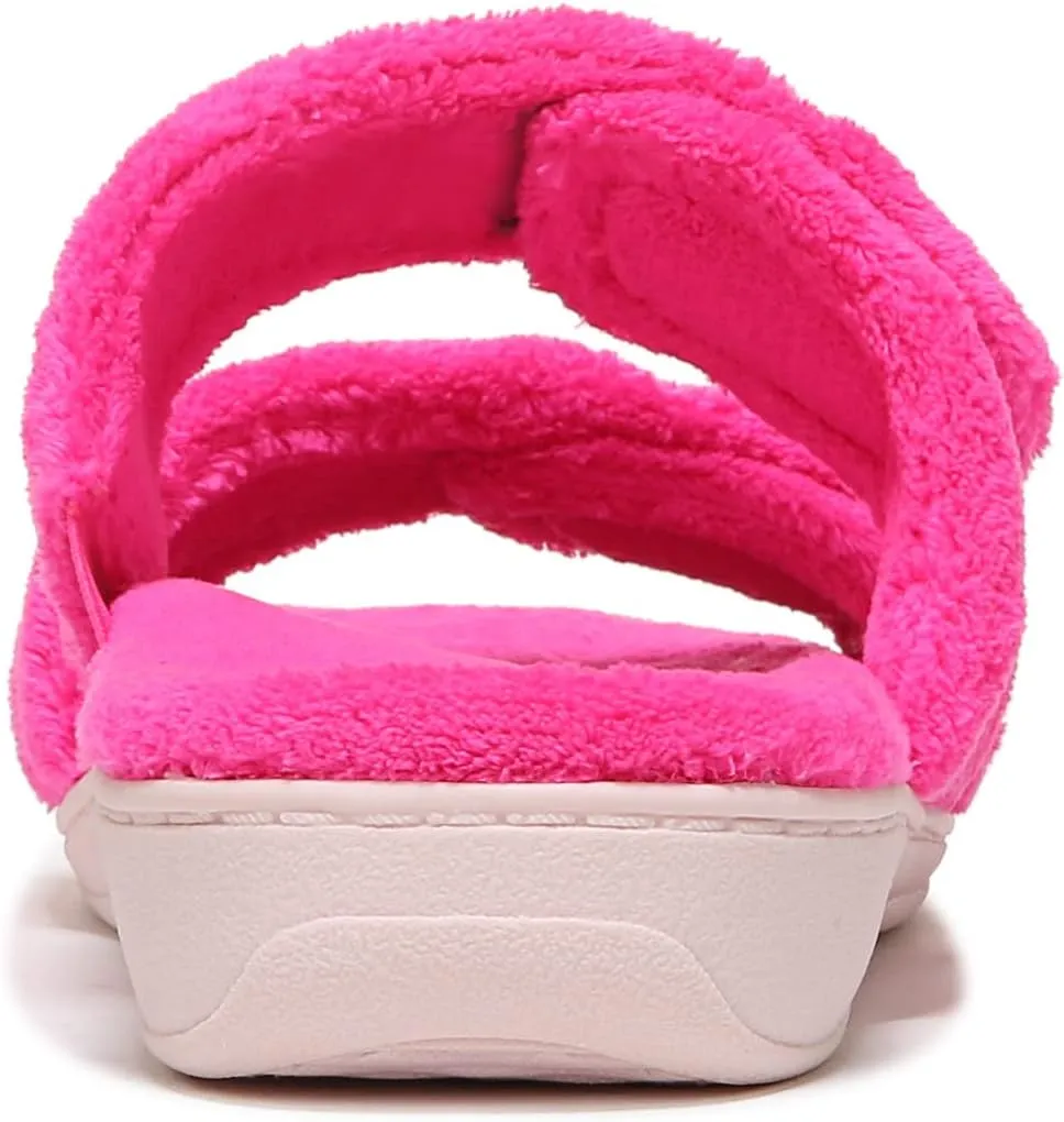 Vionic Women's Indulge Dessie Slipper -Comfortable Spa Slippers That Include a Built-in Concealed Orthotic that helps Correct Pronation and Alleviate Heel Pain Caused by Plantar Fasciitis, Med Width
