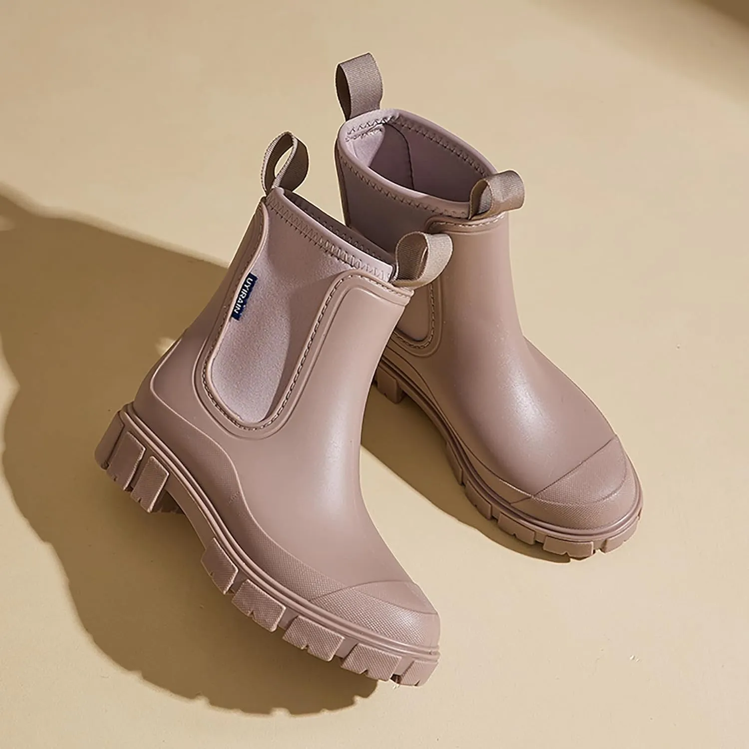 Womens Ankle Rain Boots Waterproof Lightweight Slip Resistant Fashion Garden Booties