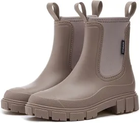 Womens Ankle Rain Boots Waterproof Lightweight Slip Resistant Fashion Garden Booties