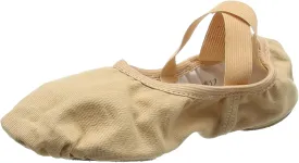 Women's Canvas Ballet L C Fitting Shoes, Beige Nude, 5.5 Wide