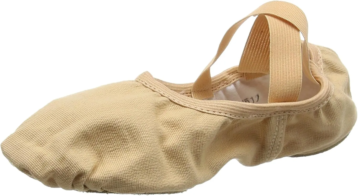Women's Canvas Ballet L C Fitting Shoes, Beige Nude, 5.5 Wide