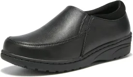 Women's Slip On Extra Wide Width Work Shoes Lightweight Slip Resistant Waterproof Food Service Comfortable Nurse Shoes