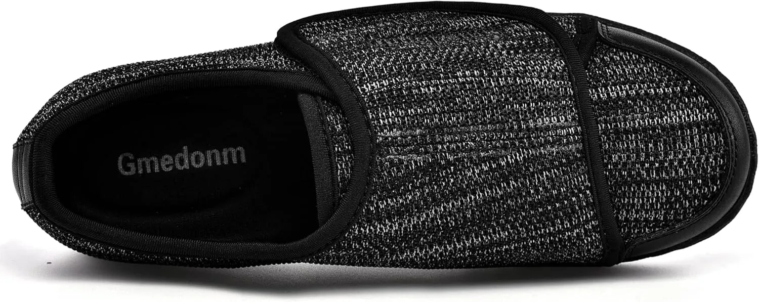 Women's Wide Shoes with Adjustable Lightweight for Diabetic Edema Plantar Fasciitis Bunions Arthritis Swollen Feet Air Cushion Bottom Fattening and Widening Elderly Shoes