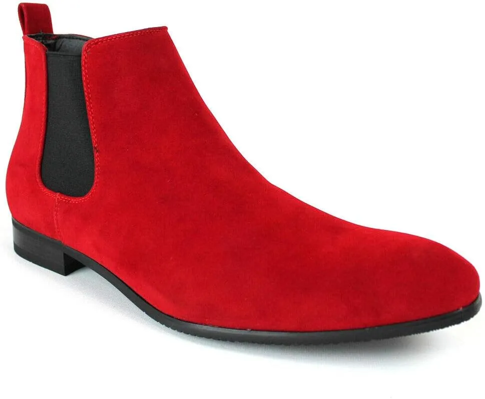ZARMAN Men's Ankle Dress Chelsea Boots Side Zipper Closure