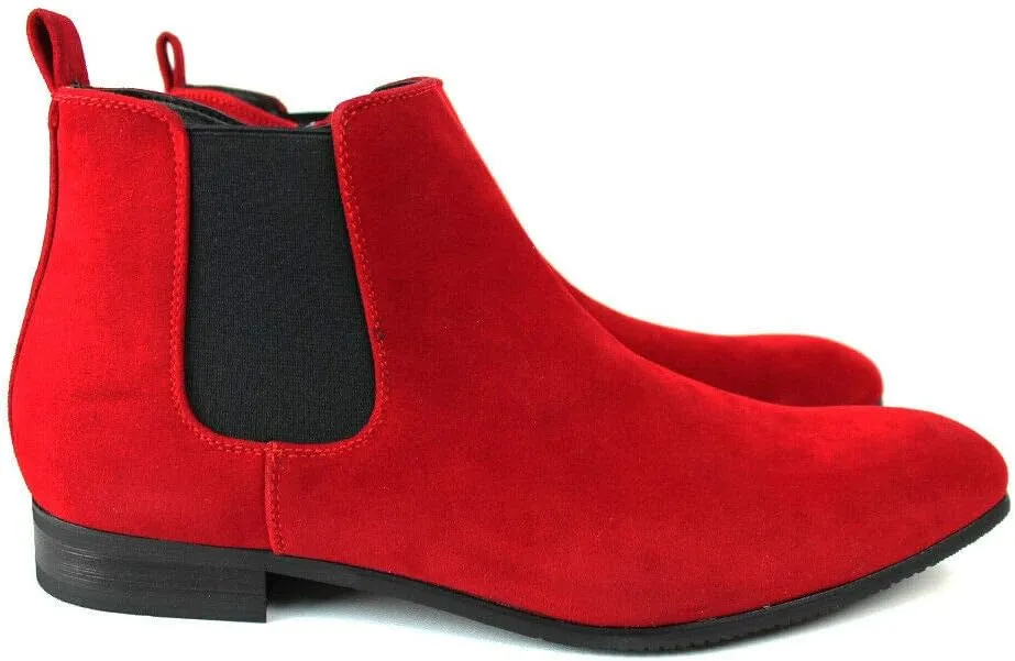 ZARMAN Men's Ankle Dress Chelsea Boots Side Zipper Closure