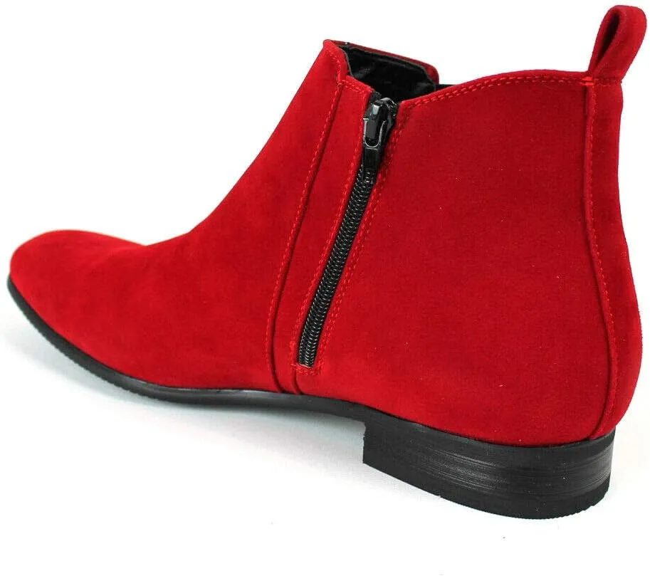 ZARMAN Men's Ankle Dress Chelsea Boots Side Zipper Closure
